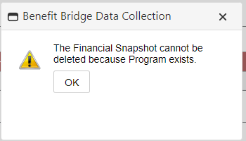 Finanical Snapshot program exist